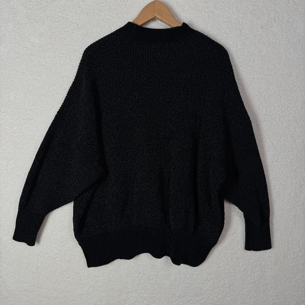 Victoria's Secret PINK Chenille Crewneck Pullover Sweater Black XS 2024 Cozy - Picture 6 of 8
